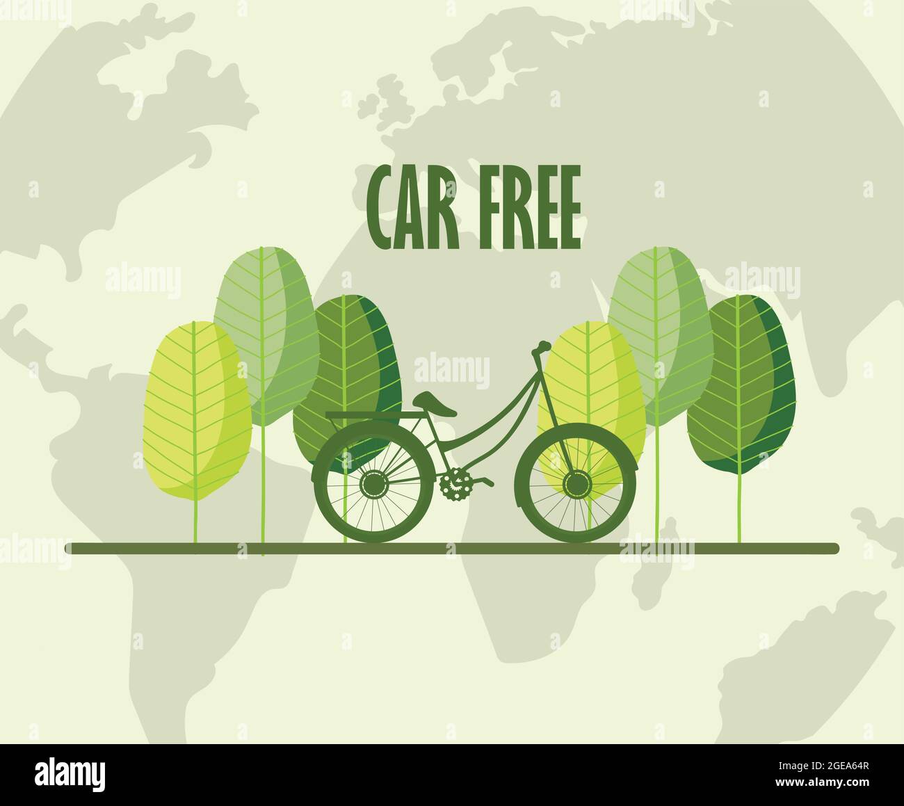 car free, eco transport Stock Vector Image & Art - Alamy