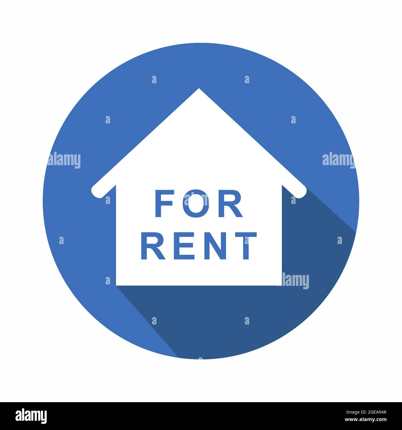 Vector Graphic of For Rent House - Flat Style - simple illustration ...