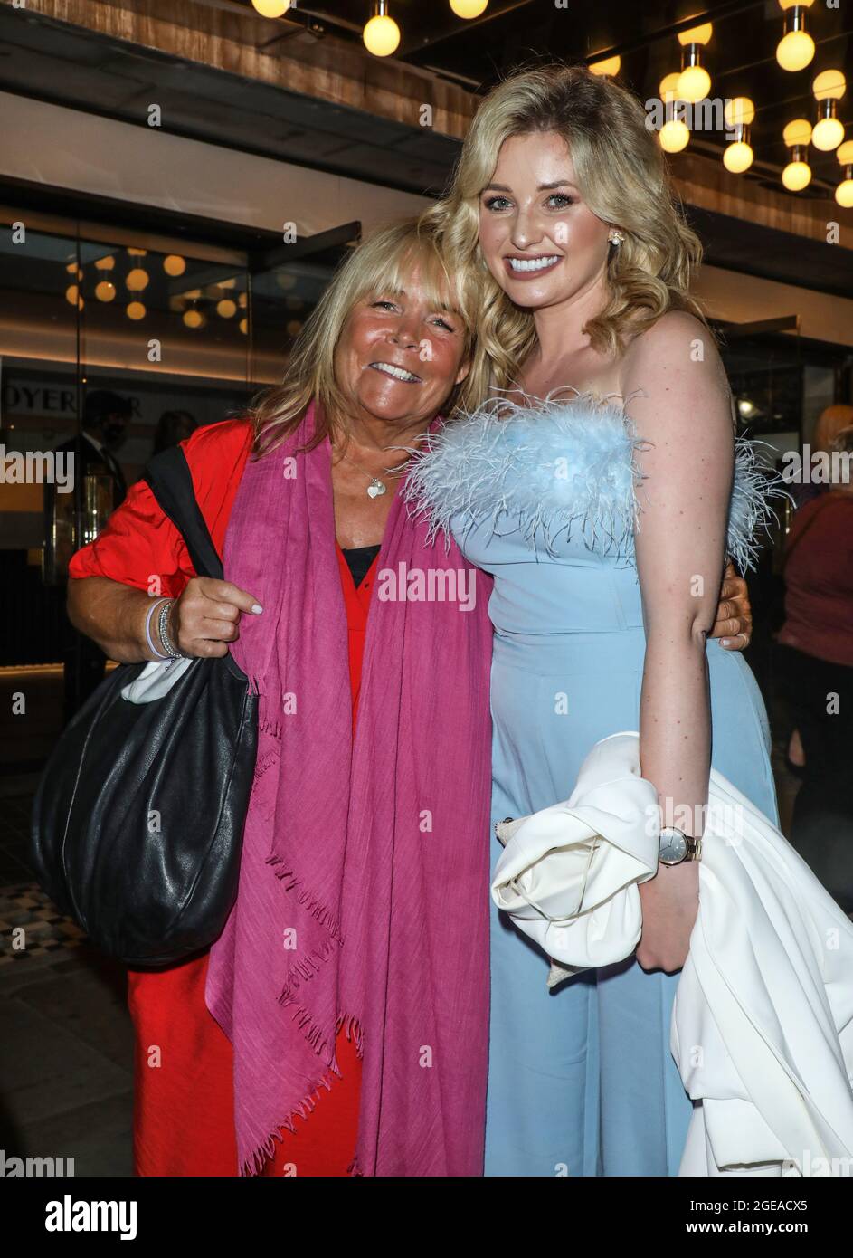 London, UK. 17th Aug, 2021. Linda Robson and Amy Hart attend the press night for Jersey Boys at the Trafalgar Theatre in London. (Photo by Brett Cove/SOPA Images/Sipa USA) Credit: Sipa USA/Alamy Live News Stock Photo