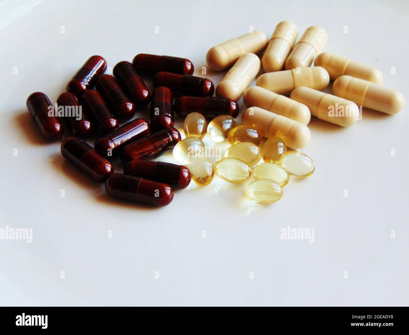 food supplements in capsule form Stock Photo Alamy