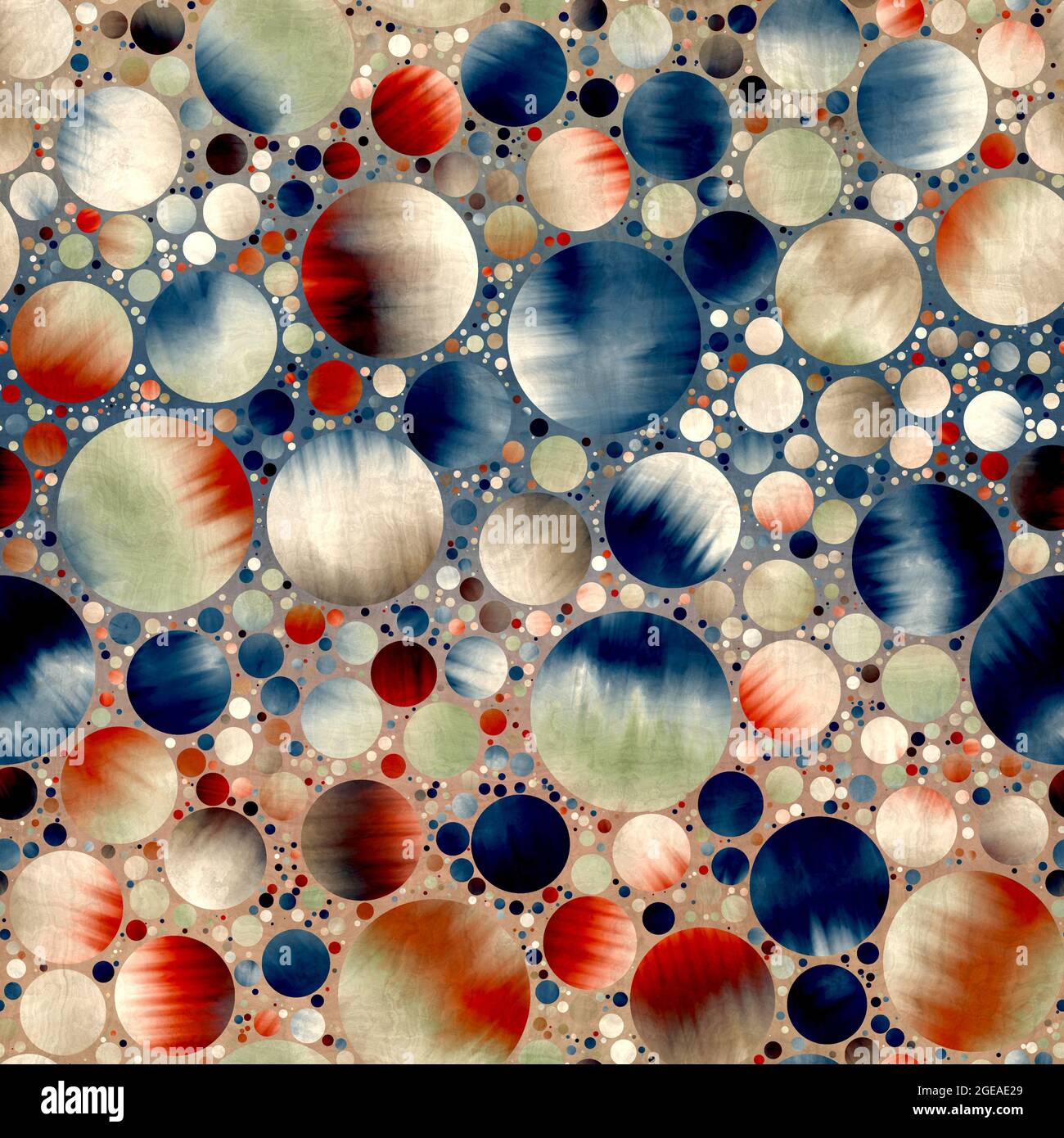 Seamless abstract circle geo pattern for surface print Stock Photo - Alamy