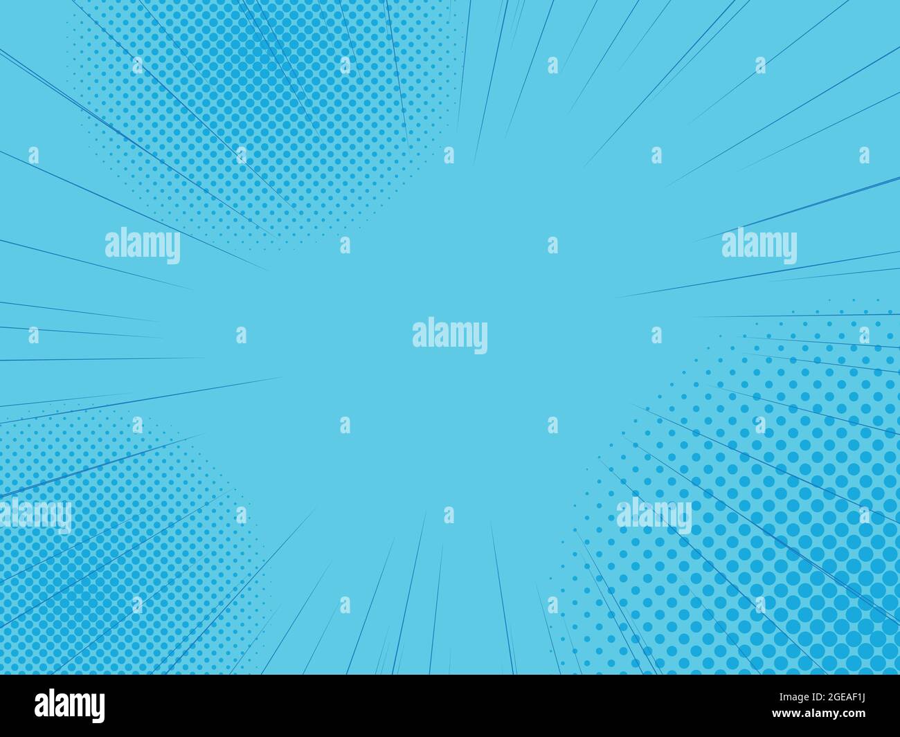 Blue manga speed lines Stock Vector Images - Alamy