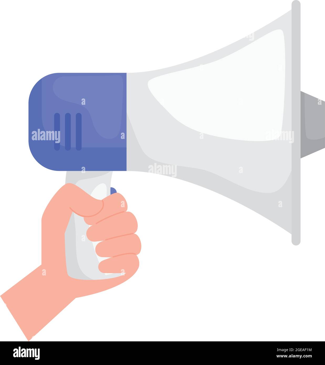 hand with megaphone Stock Vector Image & Art - Alamy