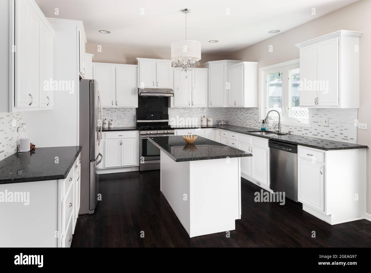 Bamboo Flooring White Kitchen