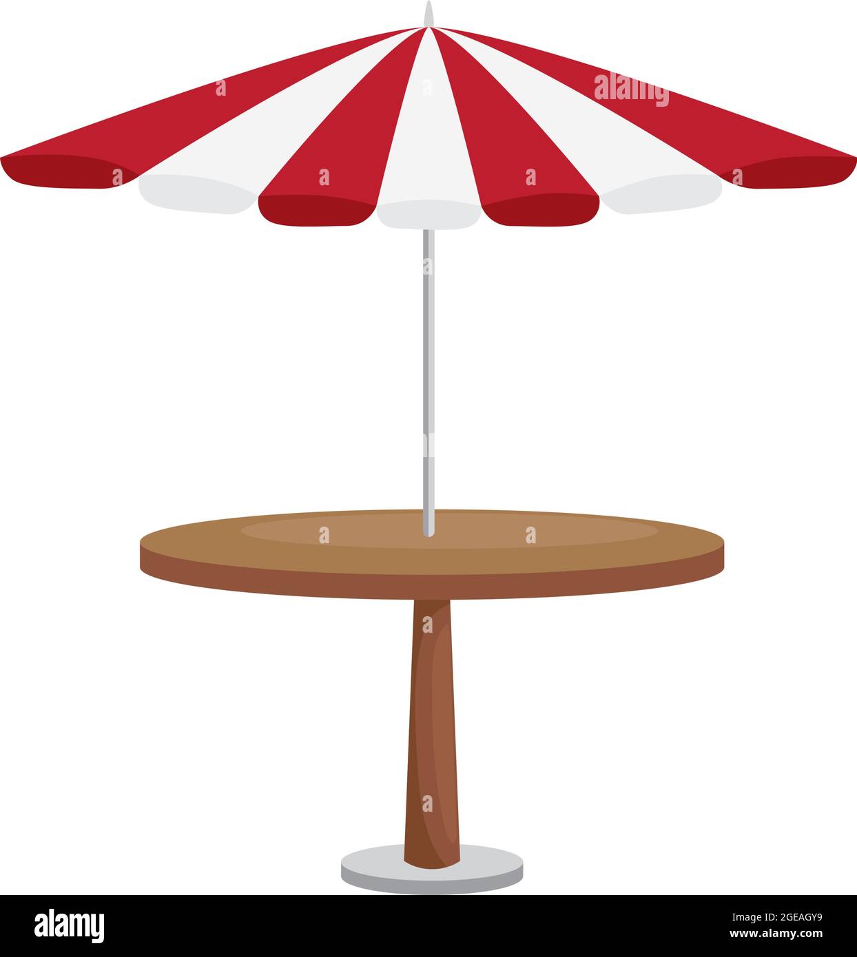 picnic table with umbrella Stock Vector Image & Art - Alamy