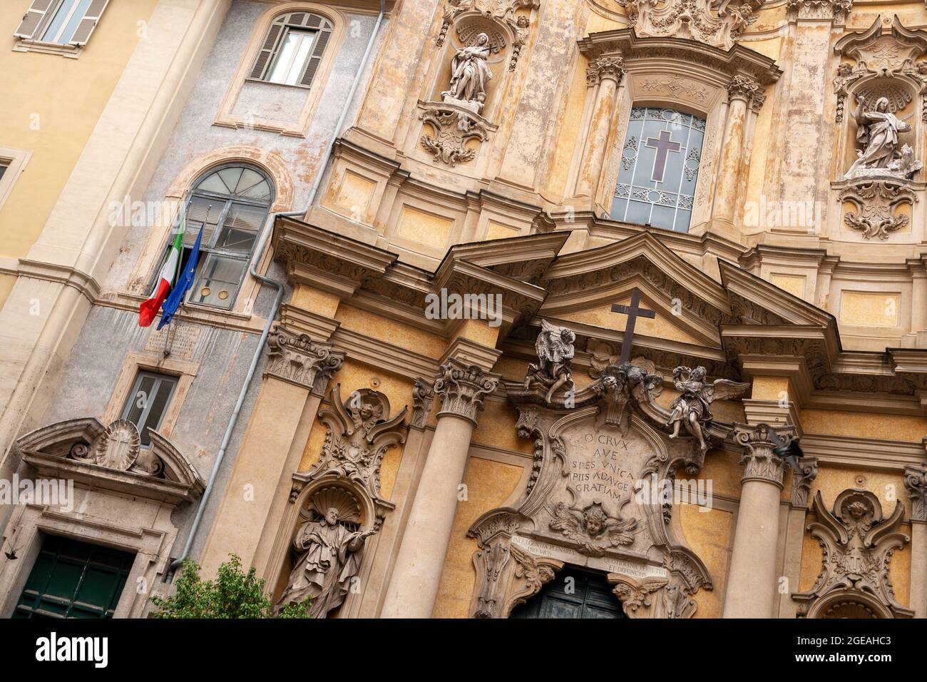 Rococo facade of maddalena church hi-res stock photography and images ...