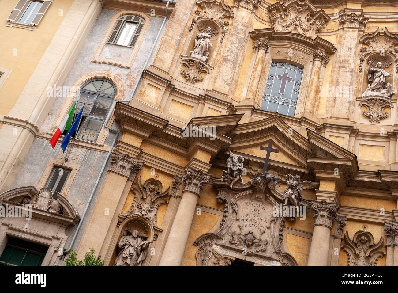 Facade of the Santa Maria Maddalena church in Rome on a summer day Stock Photo Alamy Facade of the Santa Maria Maddalena church in Rome on a summer day Stock Photo Alamy