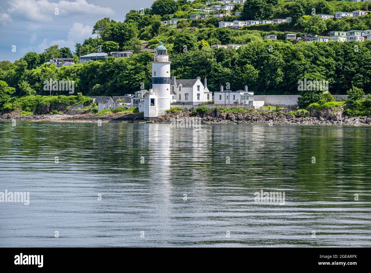 Cloch Lighthouse on the Firth of Clyde, Gourock, Scotland Stock Photo