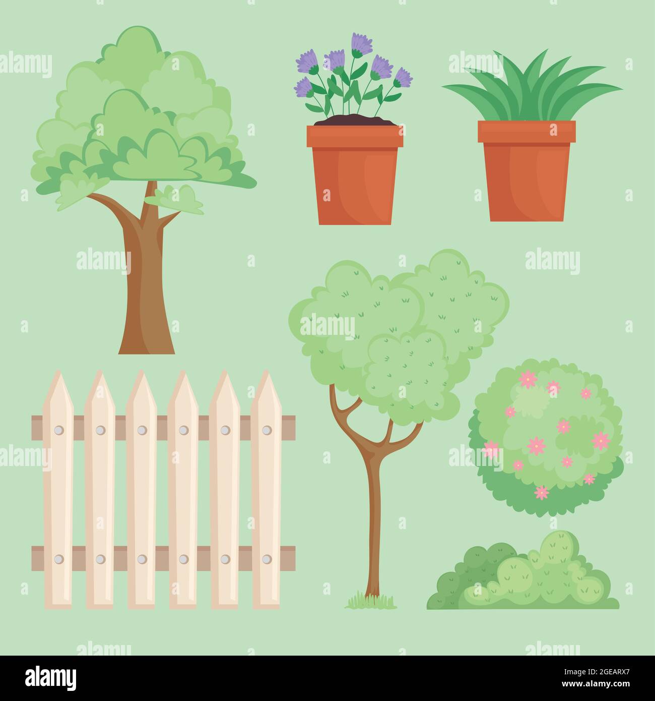 seven backyard icons Stock Vector Image & Art - Alamy