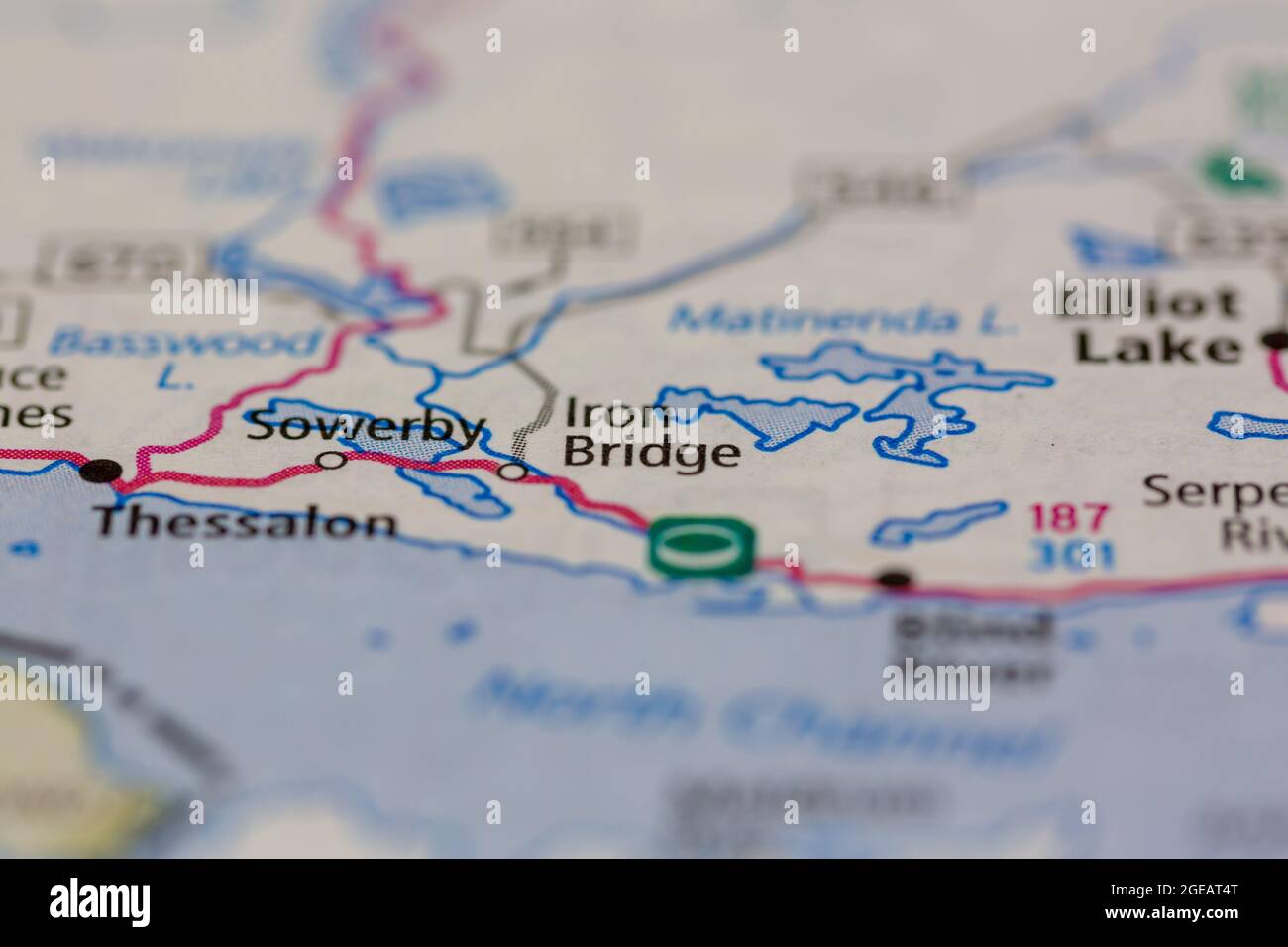 Map of iron bridge ontario hires stock photography and images Alamy