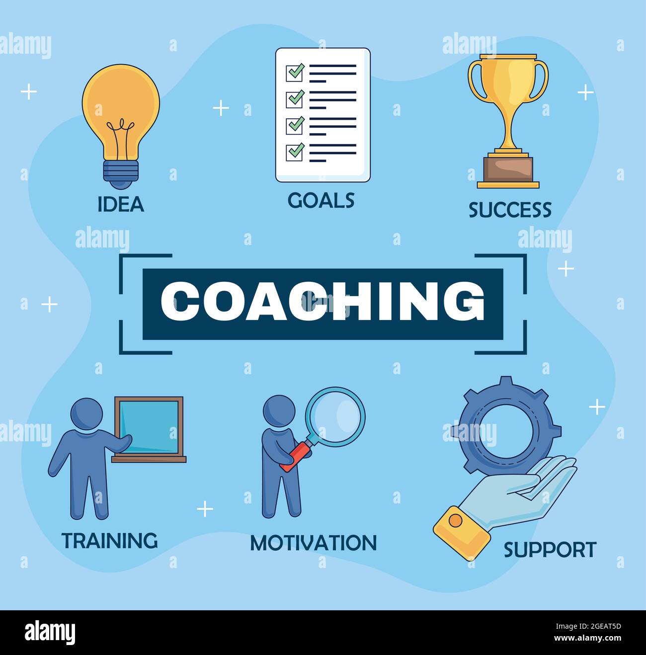 coaching business and lettering Stock Vector Image & Art - Alamy