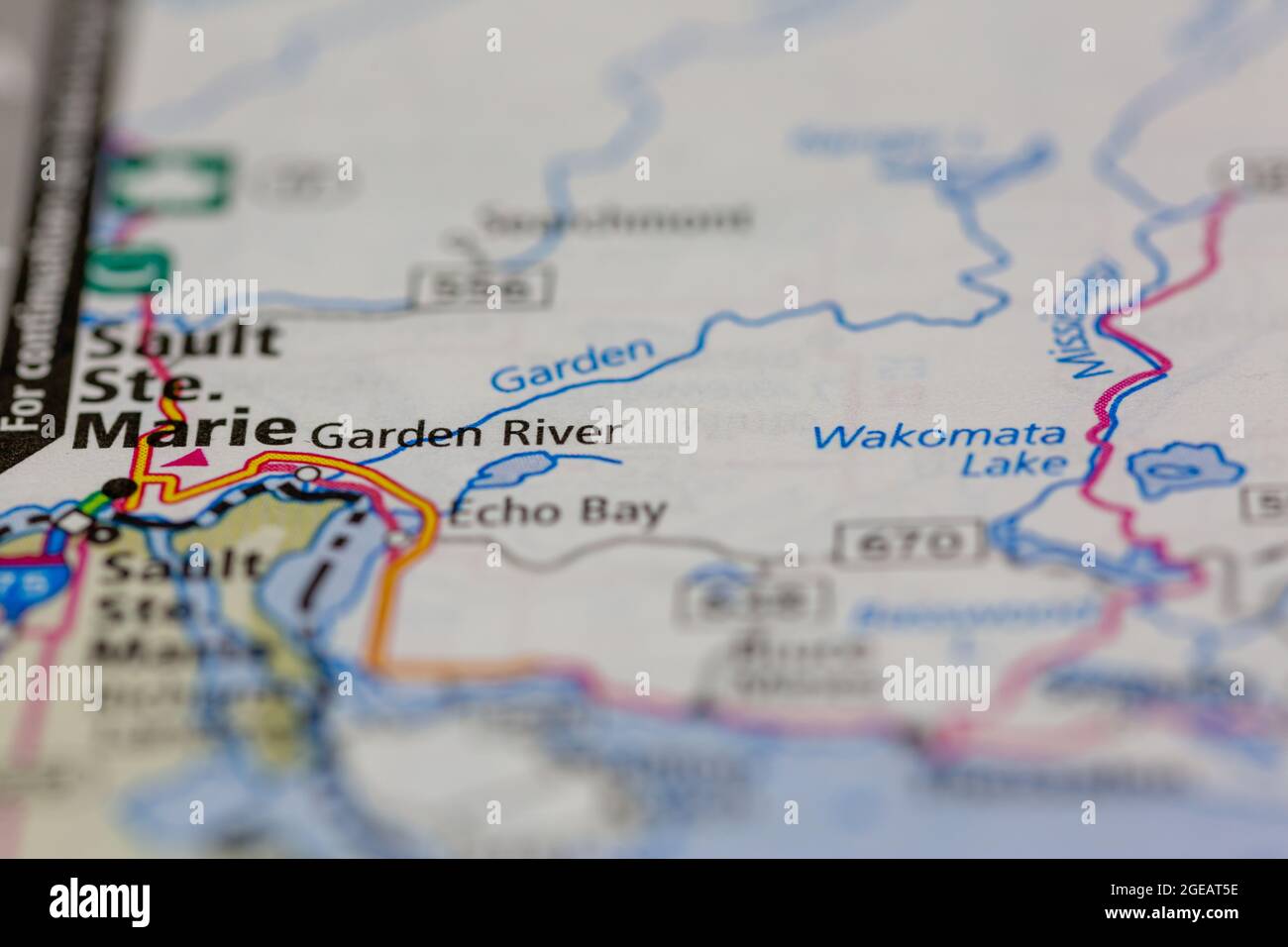 Map of garden river ontario hires stock photography and images Alamy