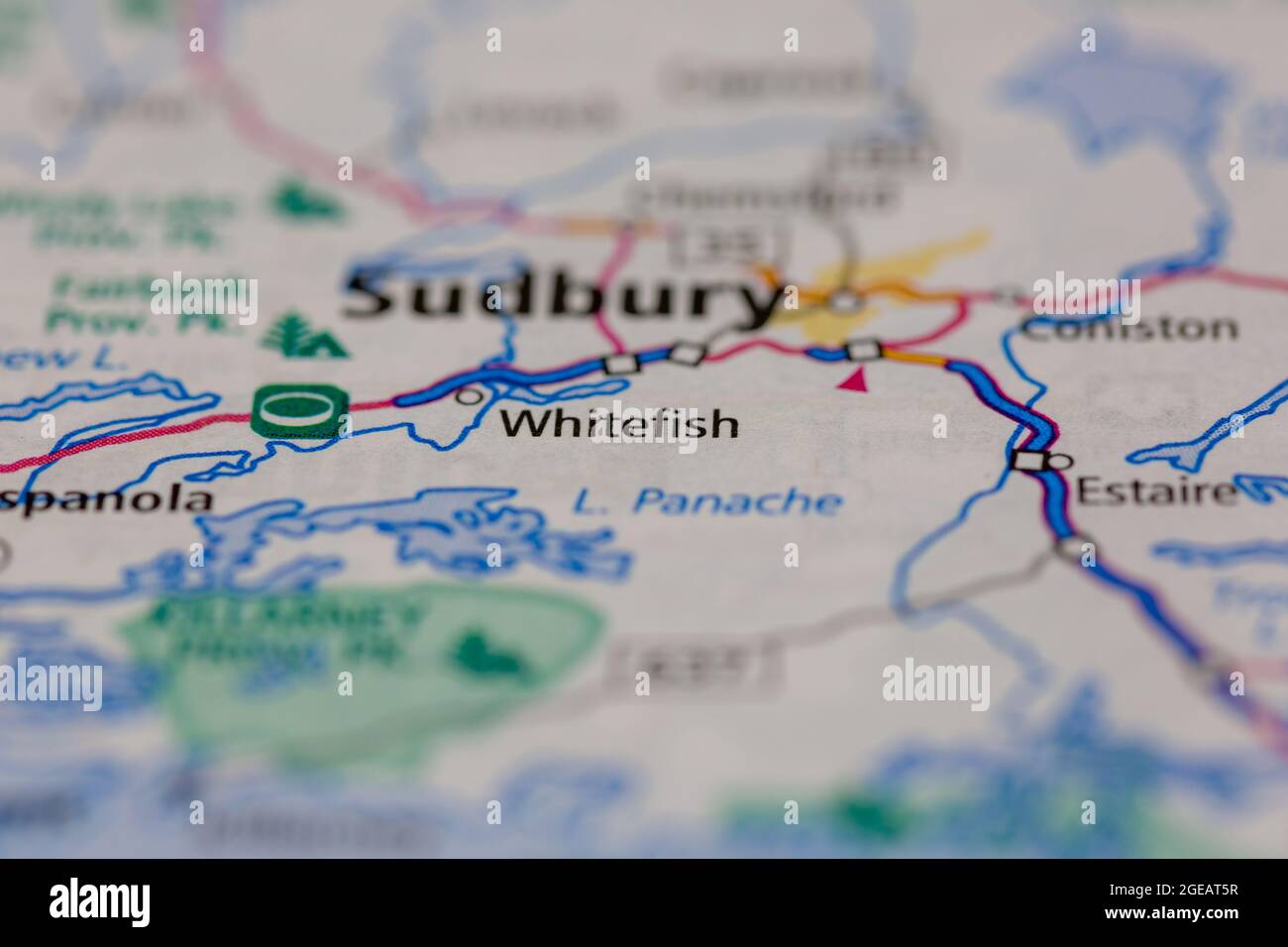 Whitefish Lake Ontario Map
