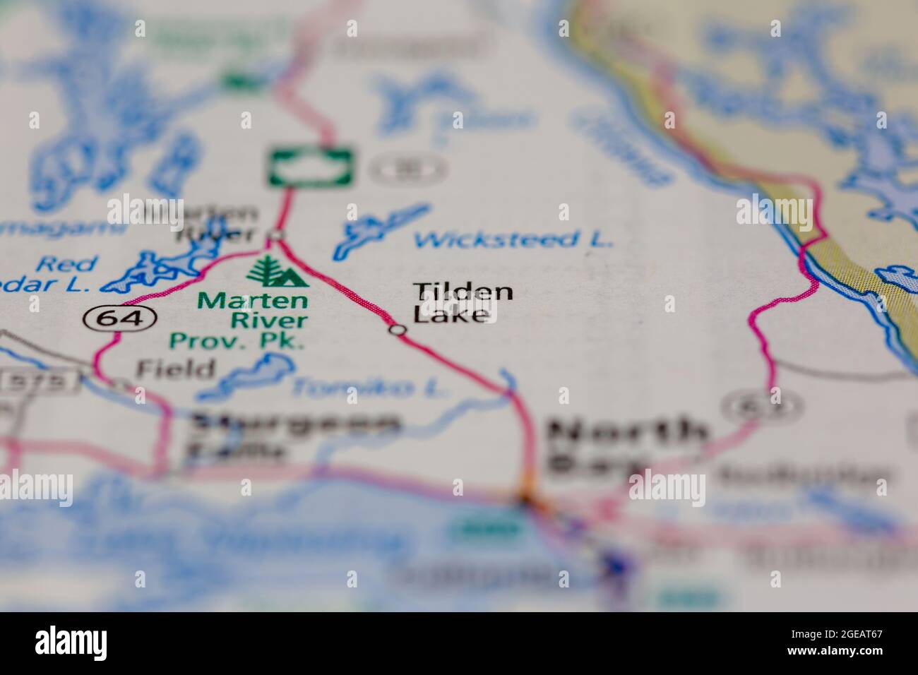 Map of tilden lake hires stock photography and images Alamy