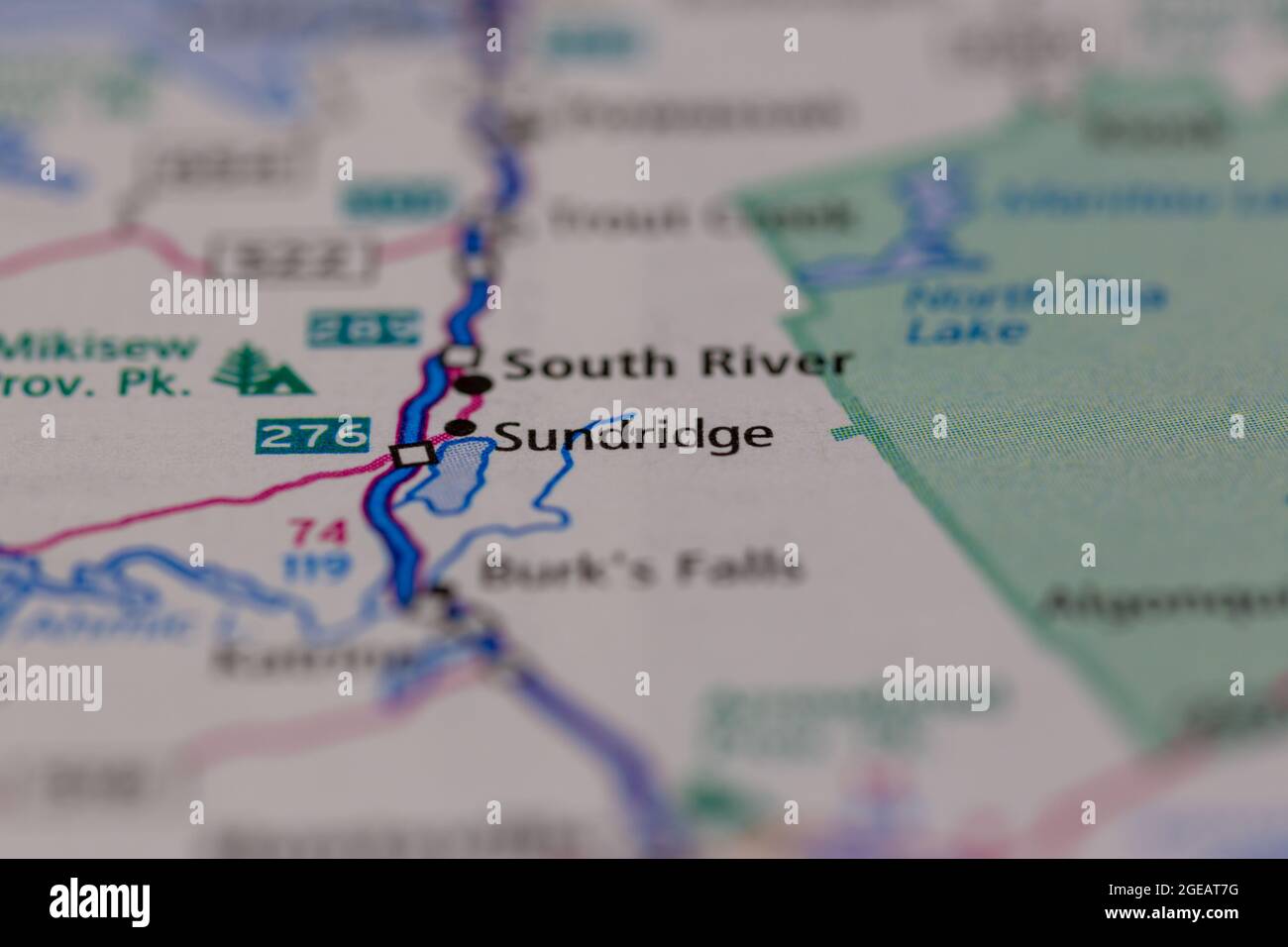 Sundridge on a map hires stock photography and images Alamy