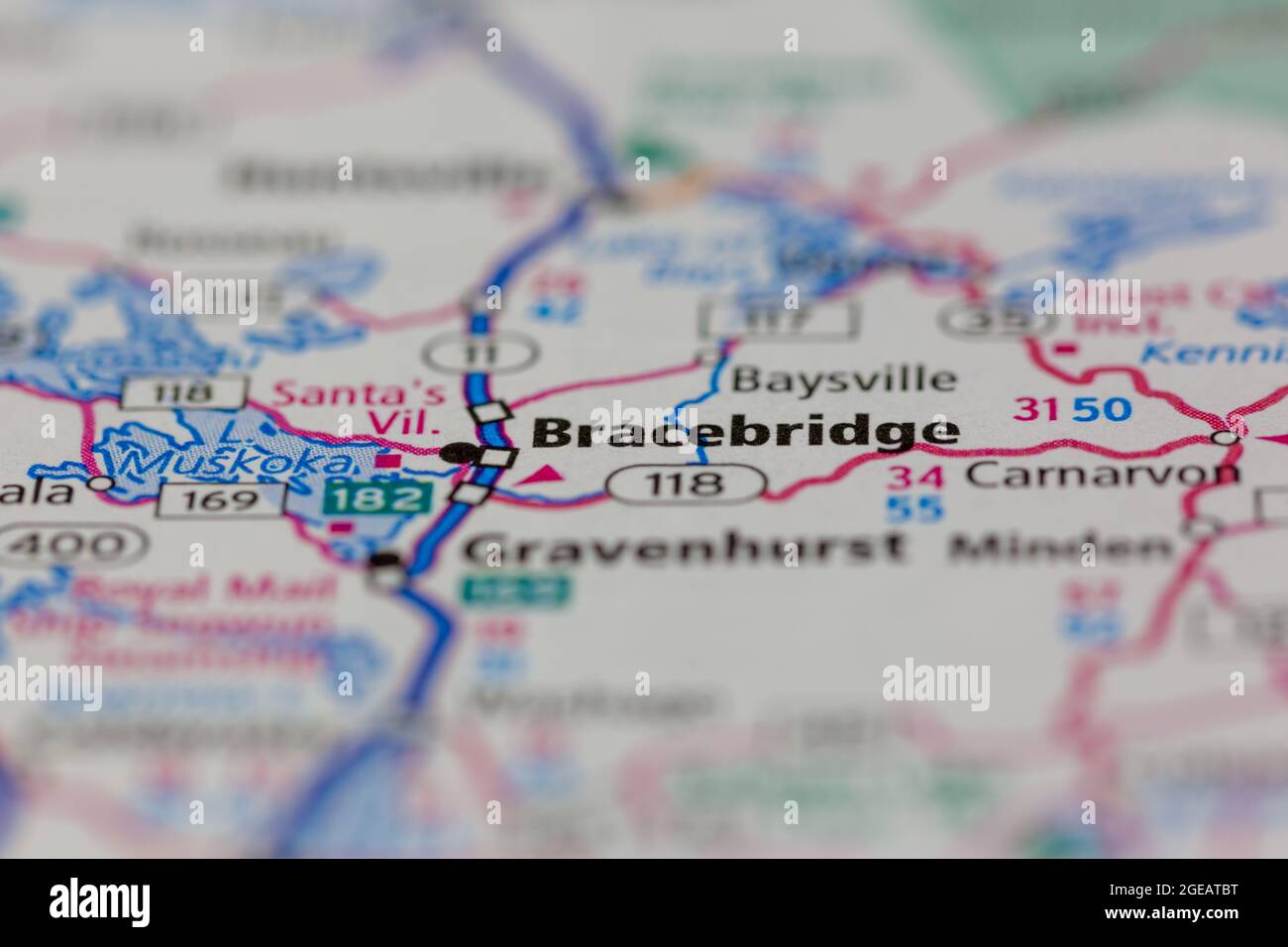 Map of bracebridge hi-res stock photography and images - Alamy