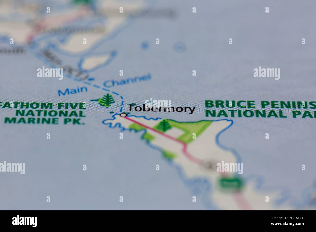 Tobermory ontario map hires stock photography and images Alamy