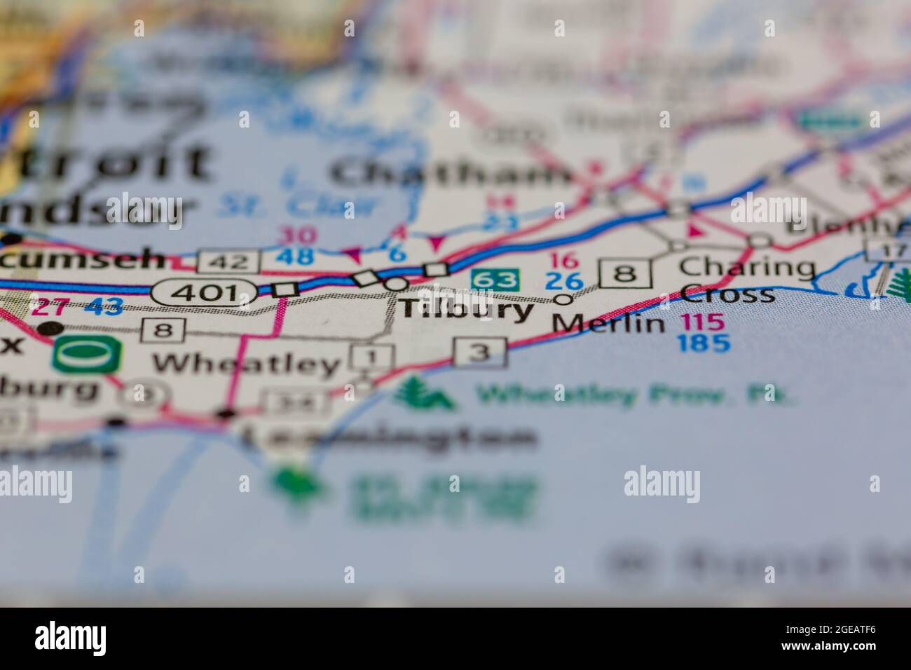 Map of tilbury ontario hires stock photography and images Alamy