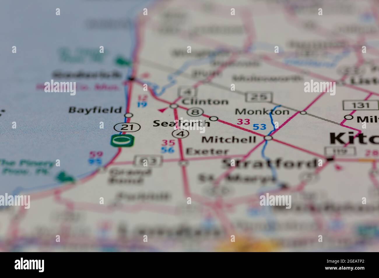 Seaforth ontario on a map hires stock photography and images Alamy