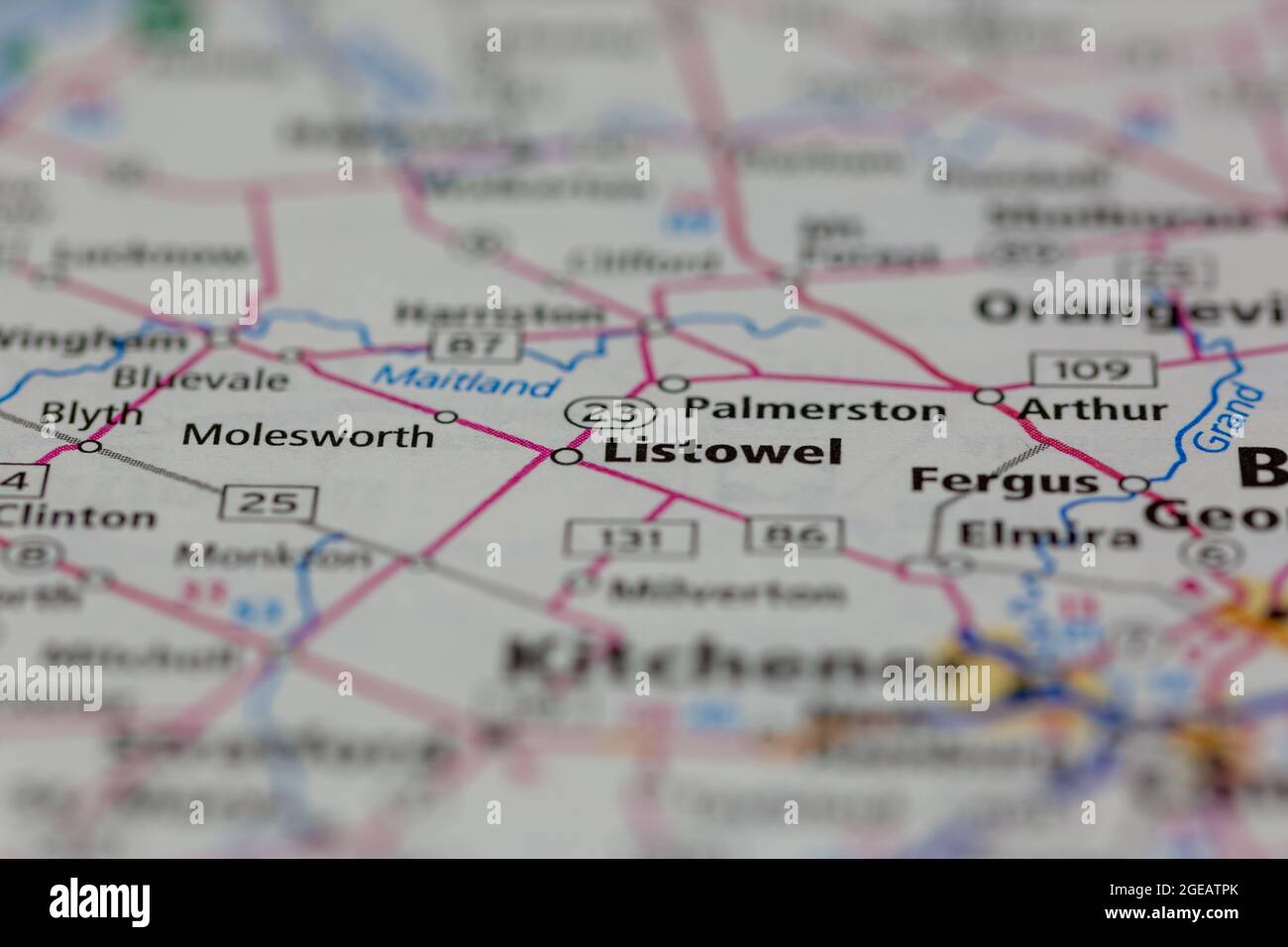 Listowel ontario map hires stock photography and images Alamy