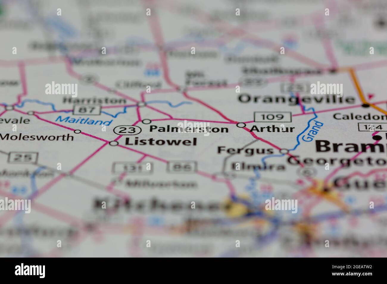 Palmerston ontario map hires stock photography and images Alamy