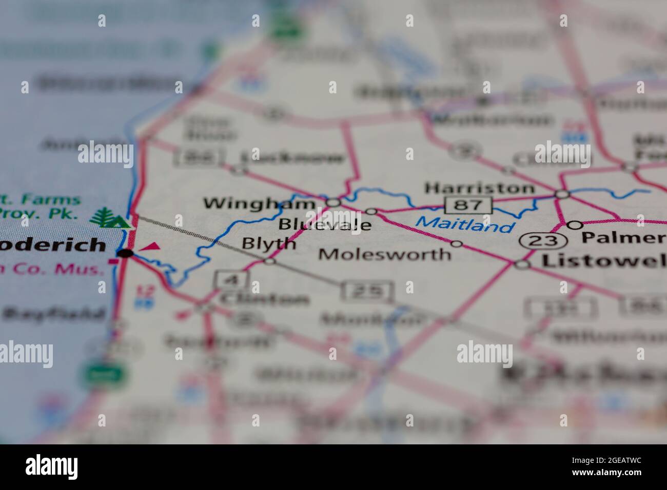 Map of bluevale ontario hires stock photography and images Alamy