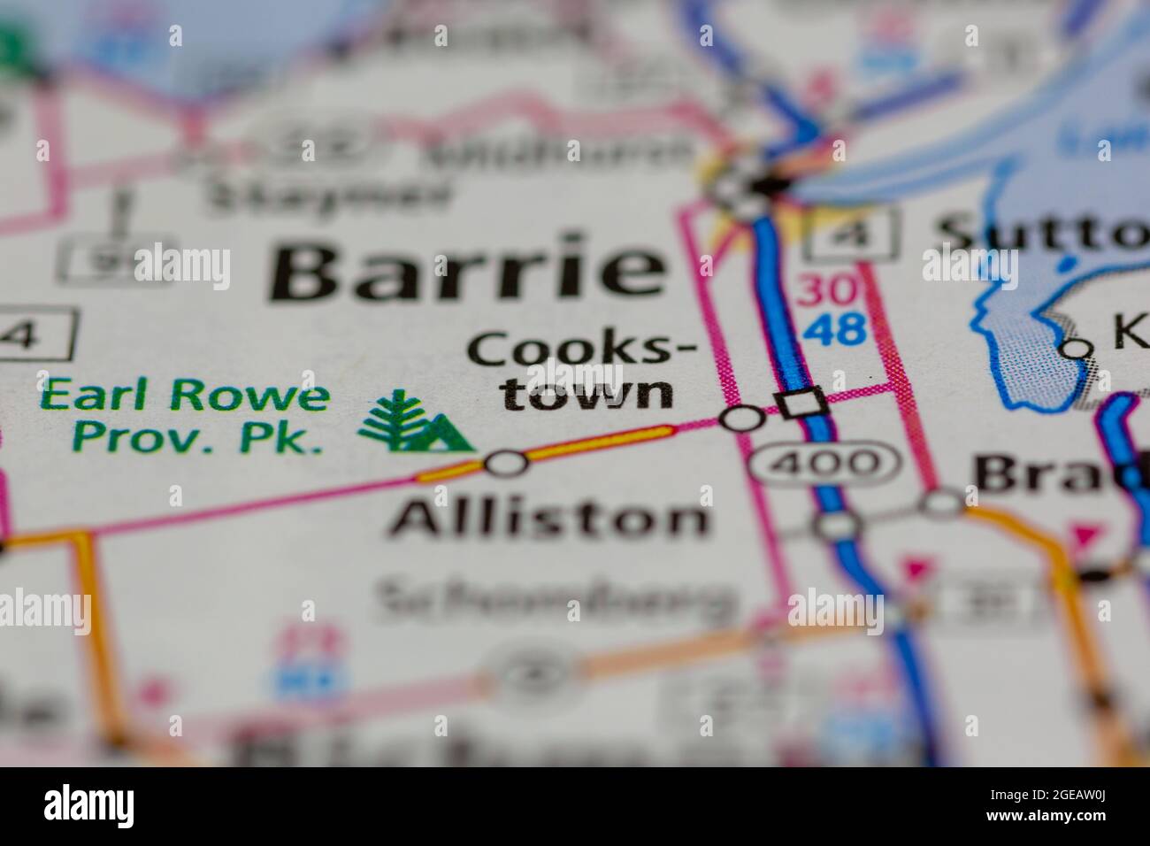 Cookstown ontario map hires stock photography and images Alamy