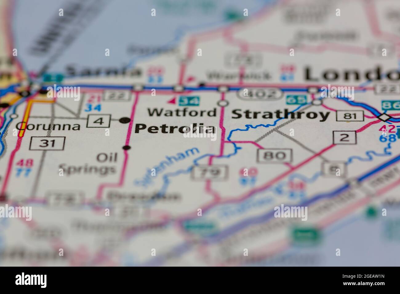 Petrolia map hires stock photography and images Alamy