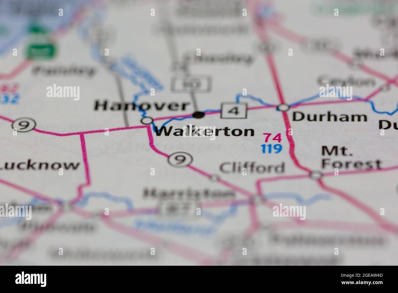 Walkerton map hires stock photography and images Alamy