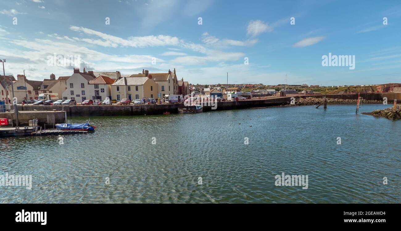 Eyemouth Harbour is a small coastal town in the Scottish borders in Scotland, UK Stock Photo Alamy