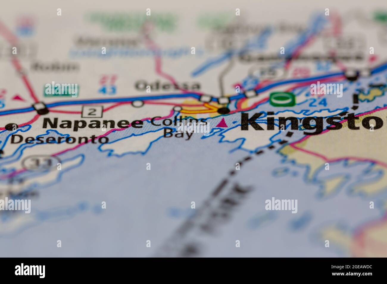 Map of collins bay hi-res stock photography and images - Alamy