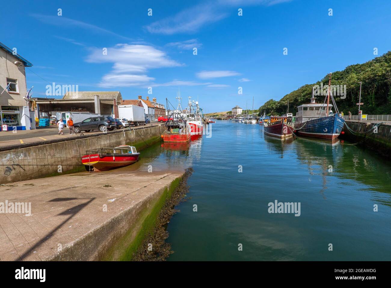 Eyemouth Harbour is a small coastal town in the Scottish borders in ...