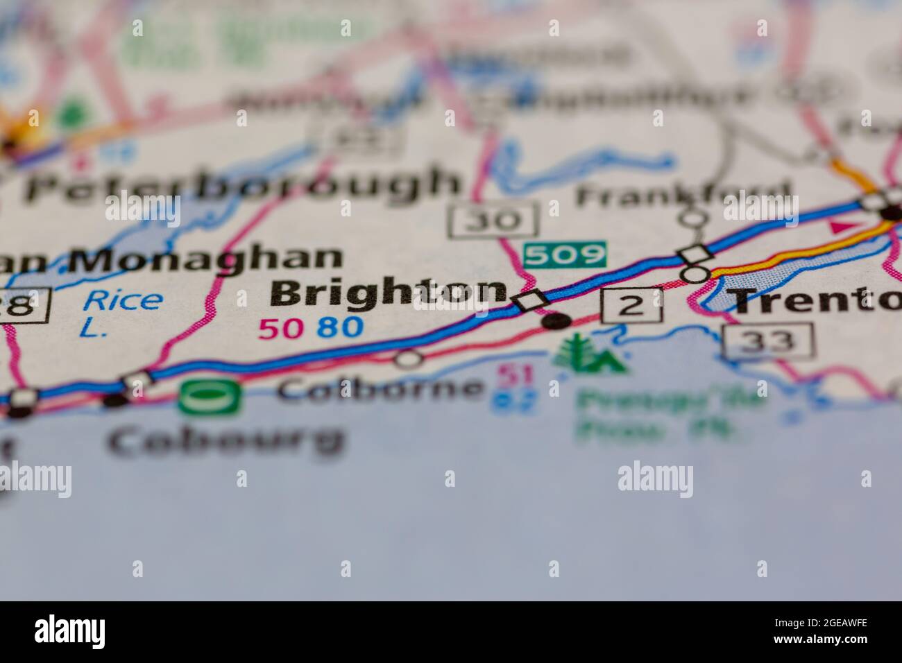 Directions To Brighton Ontario Map Of Brighton High Resolution Stock Photography And Images - Alamy