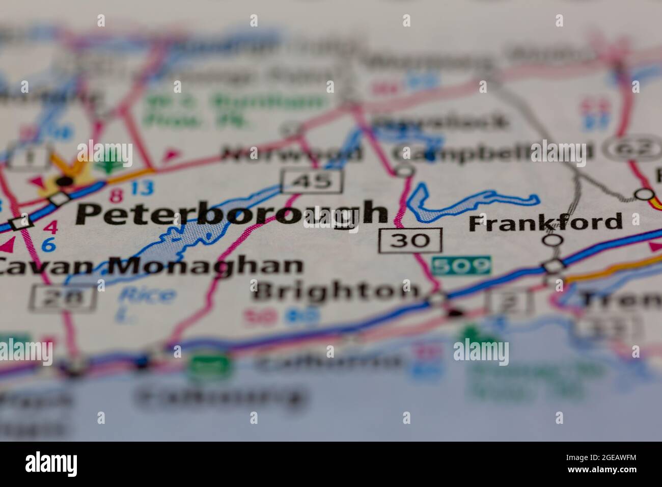 Peterborough ontario on a map hires stock photography and images Alamy