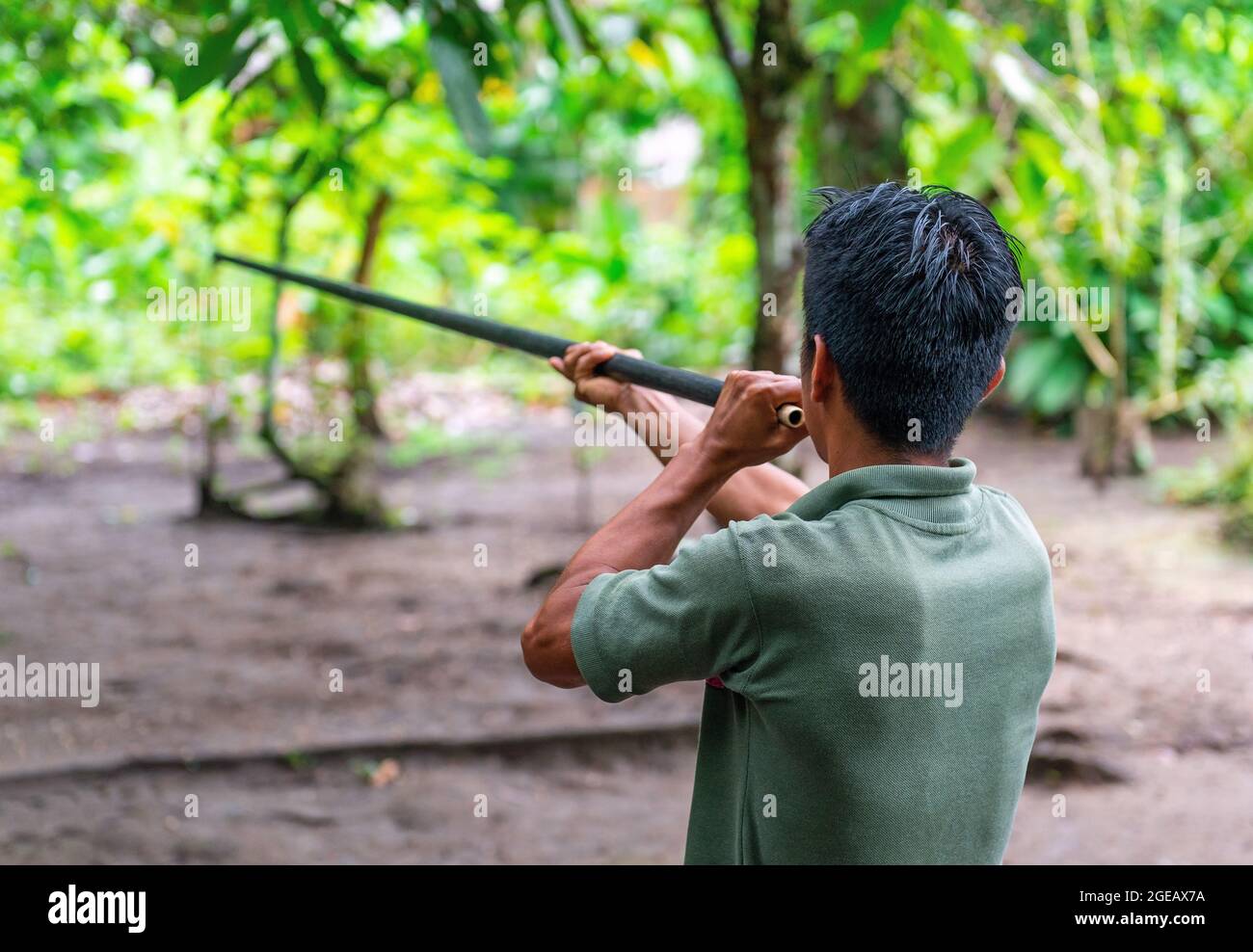 Blowpipe hunting hi-res stock photography and images - Alamy
