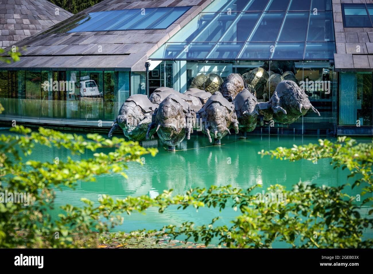 Red Bull Headquarters the complex with the volcanolike buildings next