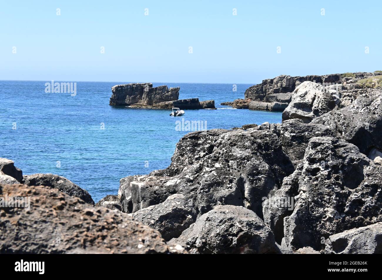 Rocky coastal landscape along the Atlantic Ocean Stock Photo - Alamy