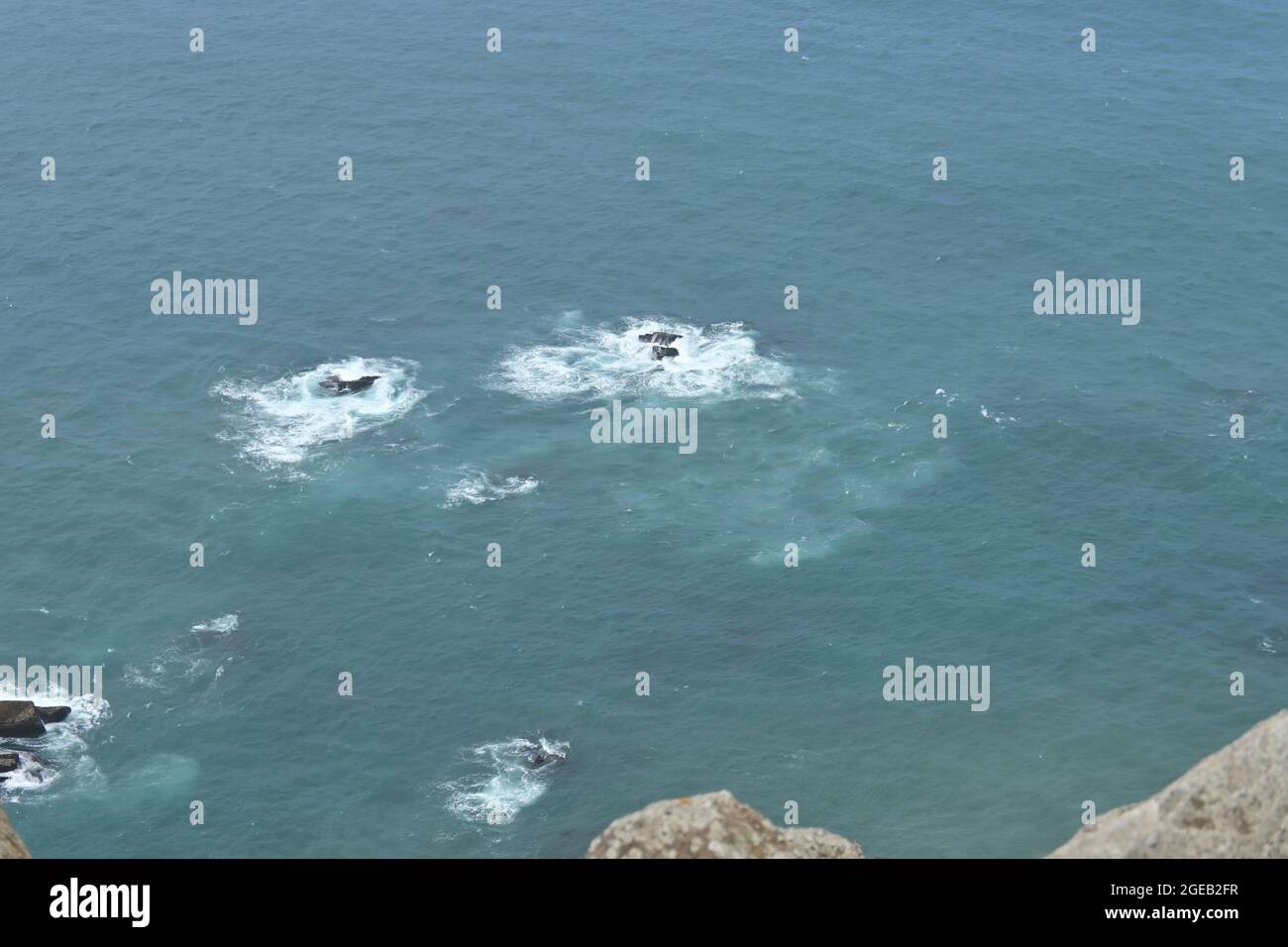 Rocky coastal landscape along the Atlantic Ocean Stock Photo - Alamy