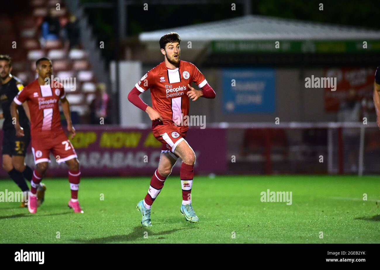 Ashley Nadesan of Crawley during the Sky Bet League Two match between Crawley Town and Salford City at the People's Pension Stadium  , Crawley ,  UK - 17th August 2021 - Editorial use only. No merchandising. For Football images FA and Premier League restrictions apply inc. no internet/mobile usage without FAPL license - for details contact Football Dataco Stock Photo