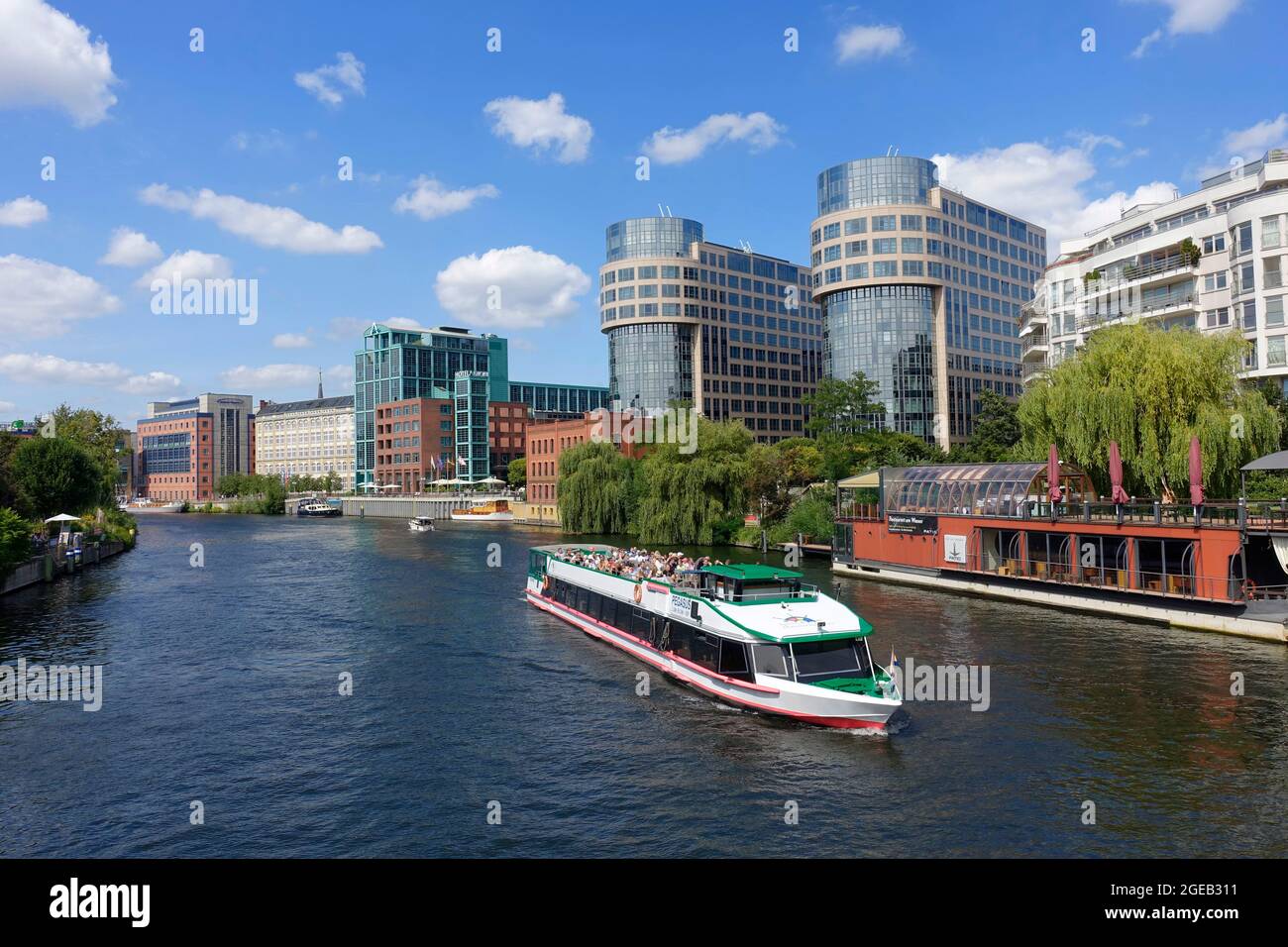 Exterior view of the Spree-Bogen building, formerly the Federal Ministry of the Interior in Alt-Moabit, Berlin, Germany Stock Photo