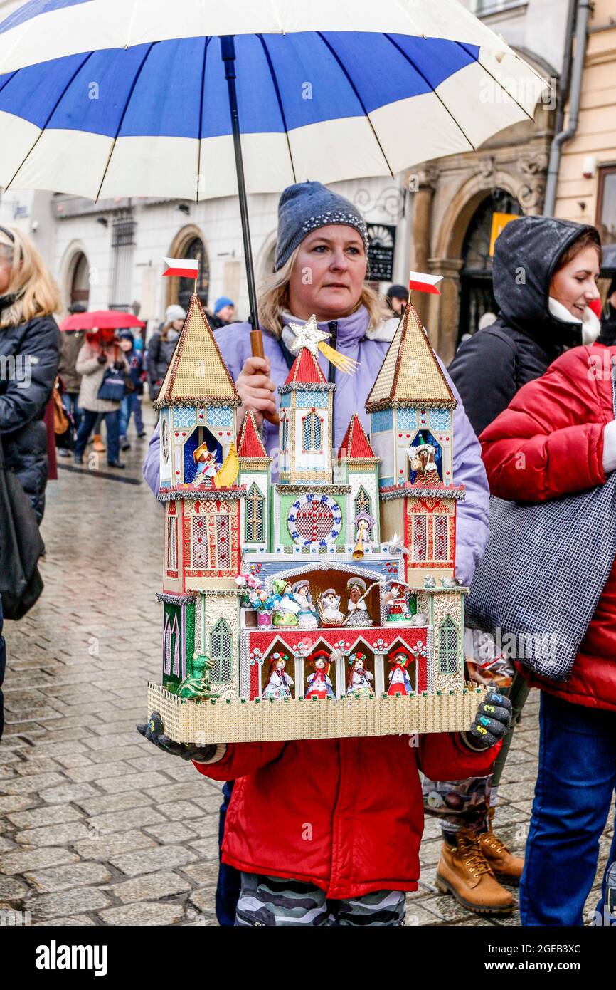 Nativity Competition Annual Nativity Scenes Contest, Krakow, Poland Stock Photo - Alamy