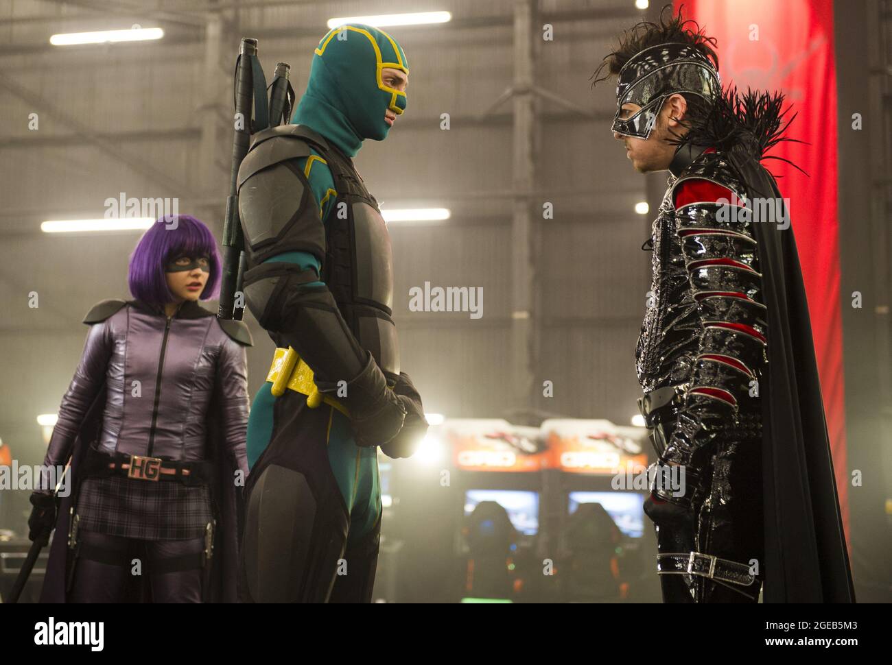 Los Angeles. CA. USA. Aaron TaylorJohnson and Christopher MintzPlasse