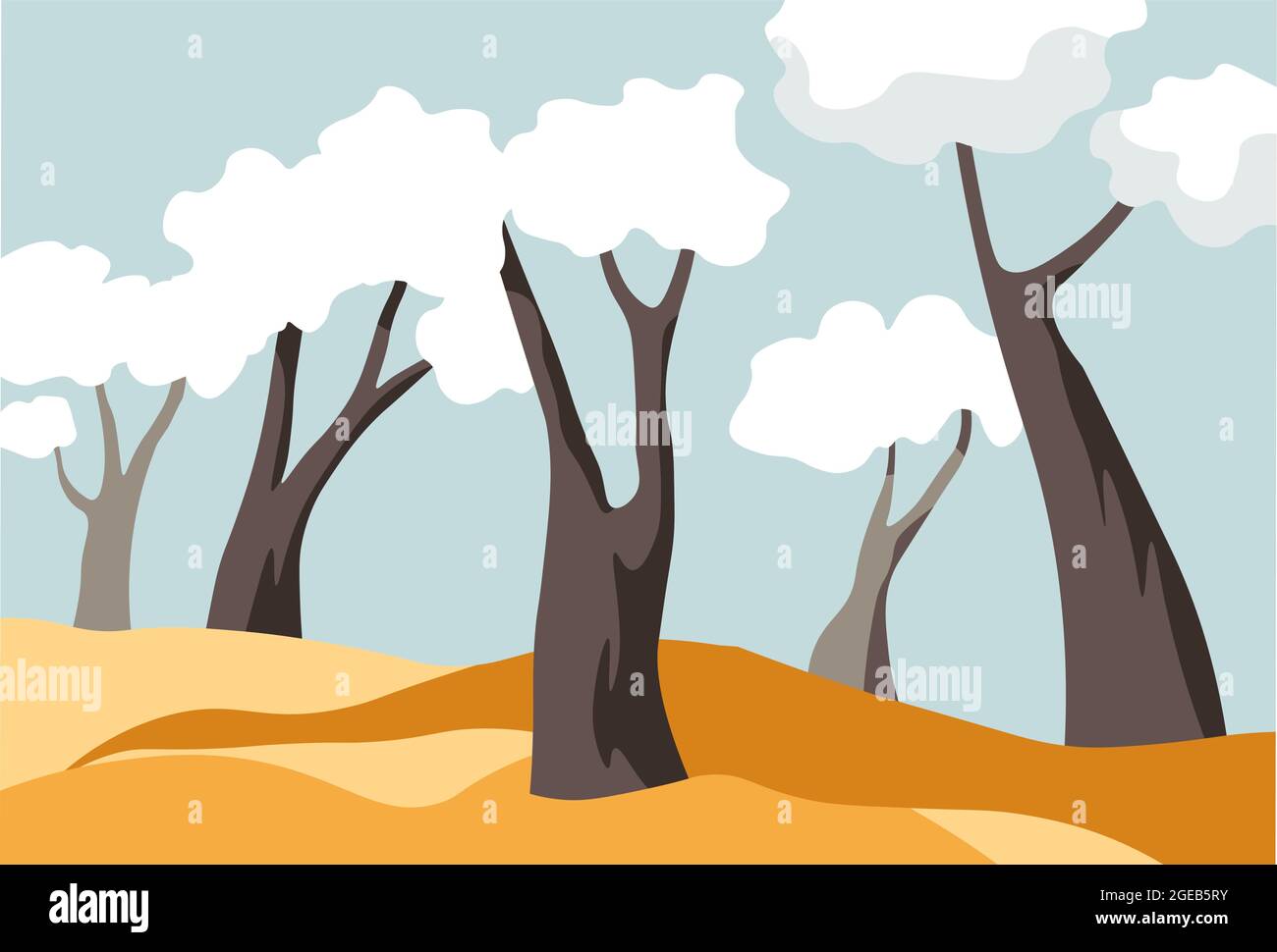 Ground covered with frost Stock Vector Images - Alamy