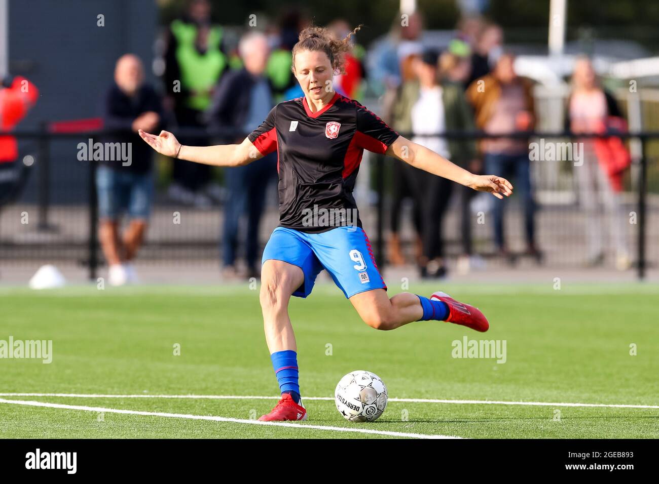 ENSCHEDE, NETHERLANDS - AUGUST 18: Fenna Kalma of FC Twente during the UEFA  Women's Champions League First Qualifying Round match between FC Twente and  FC Nike at Sportclub Enschede on August 18,