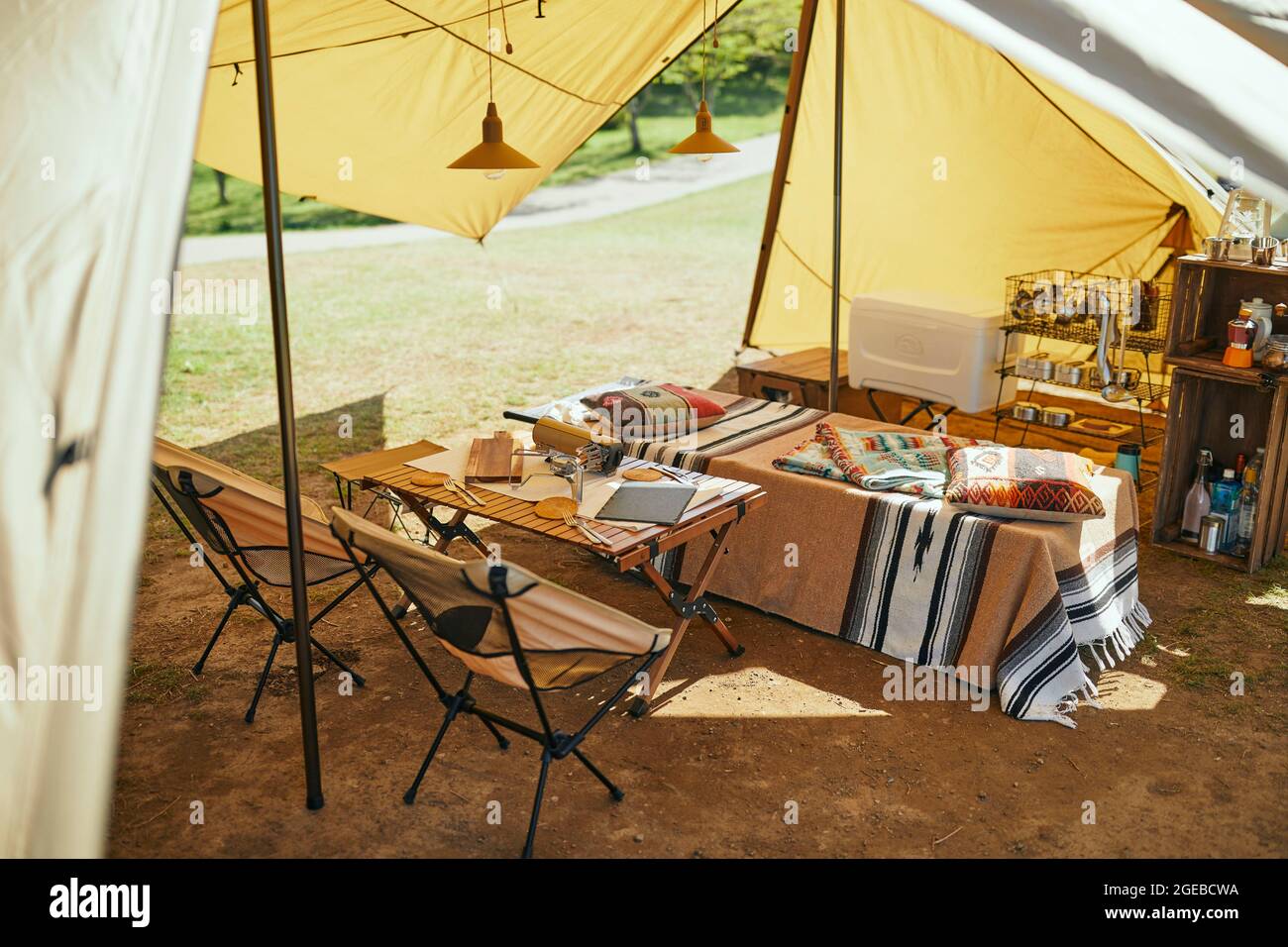 Camping Stock Photo