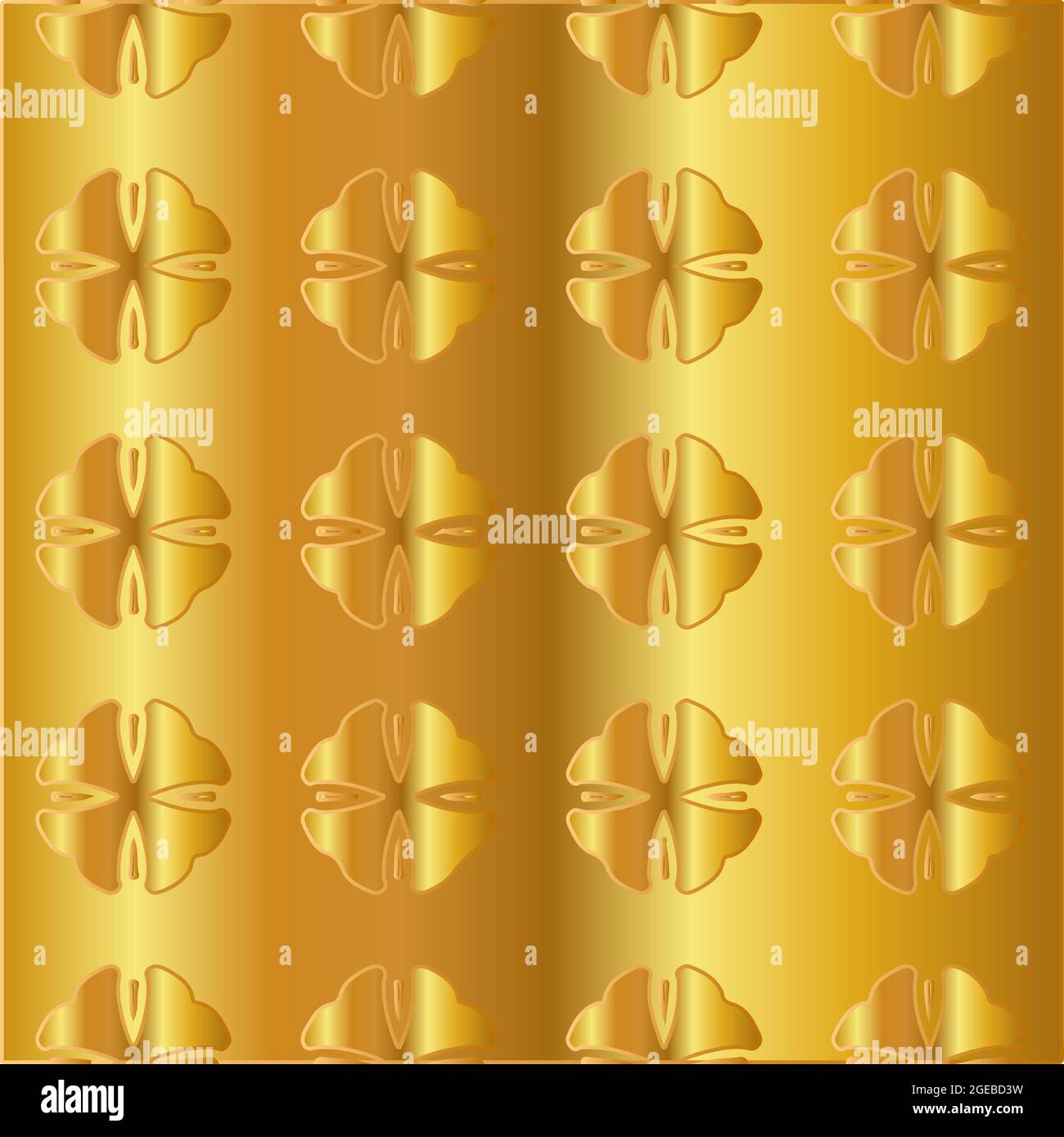 Geometric vector pattern with yellow and white gradient. gold ornament ...