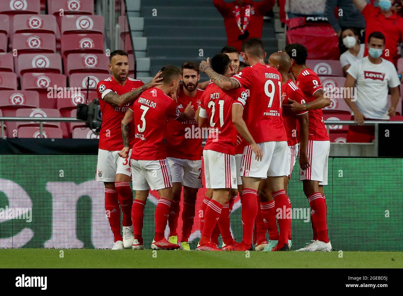 SL Benfica Liga Portugal Bwin 2021/2024 Name&Number Set Home/Away/Third  Football