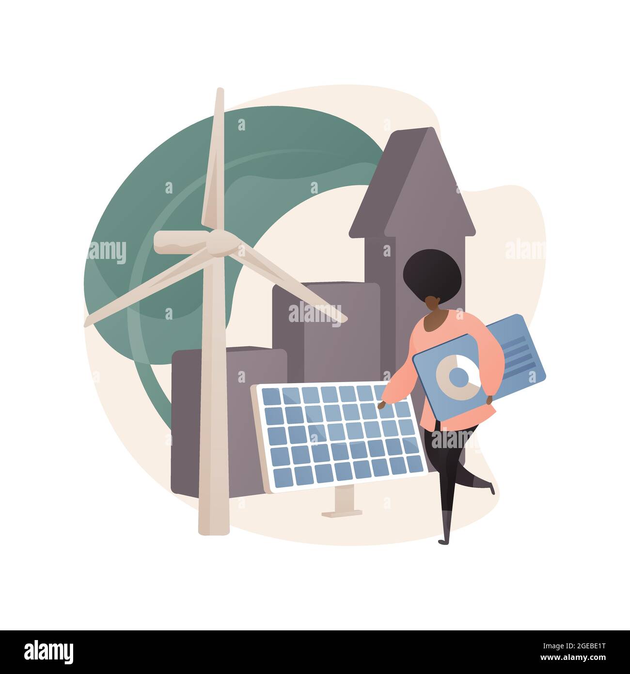 Green economy abstract concept vector illustration Stock Vector Image ...