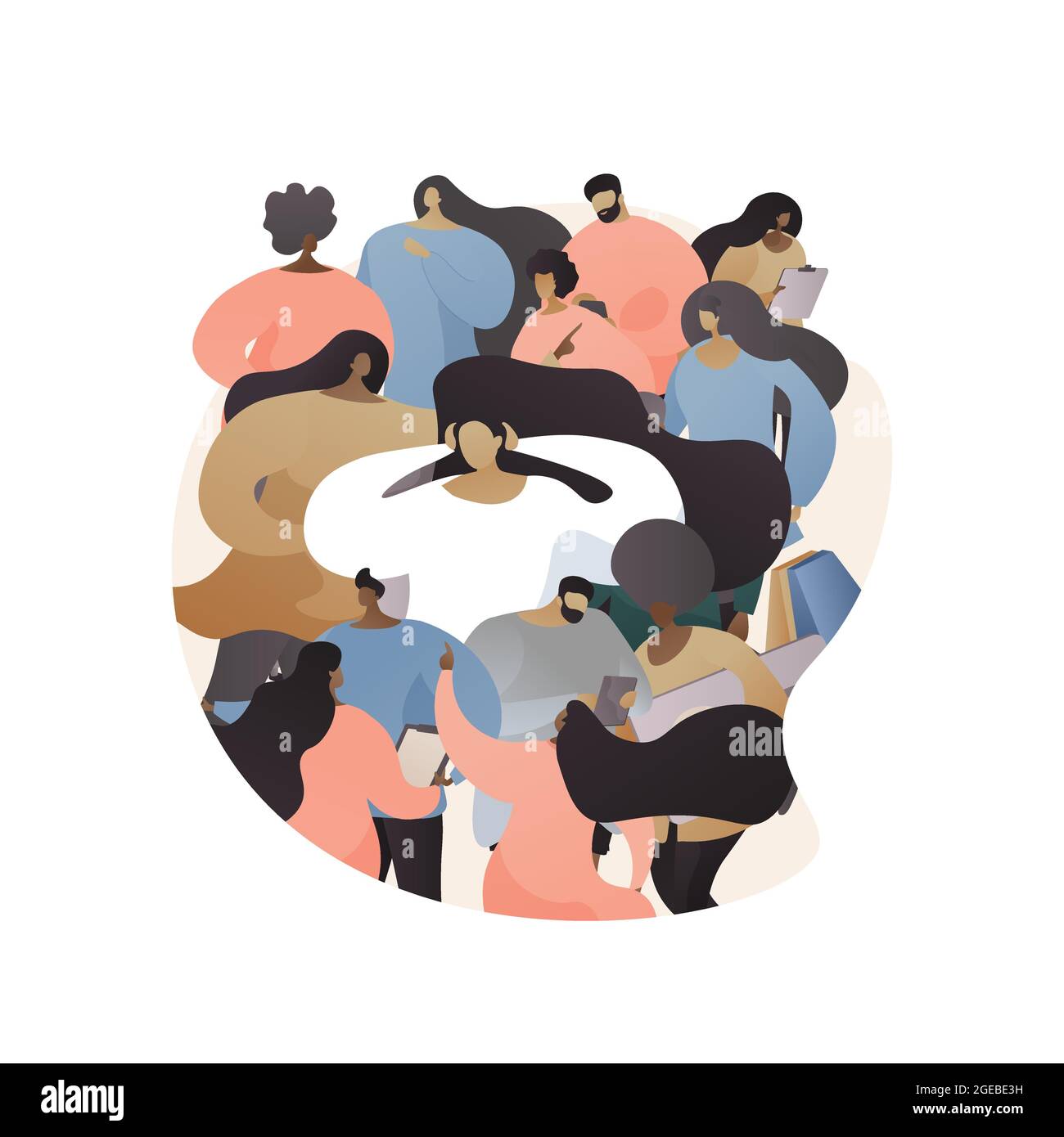 Overpopulation abstract concept vector illustration Stock Vector Image ...