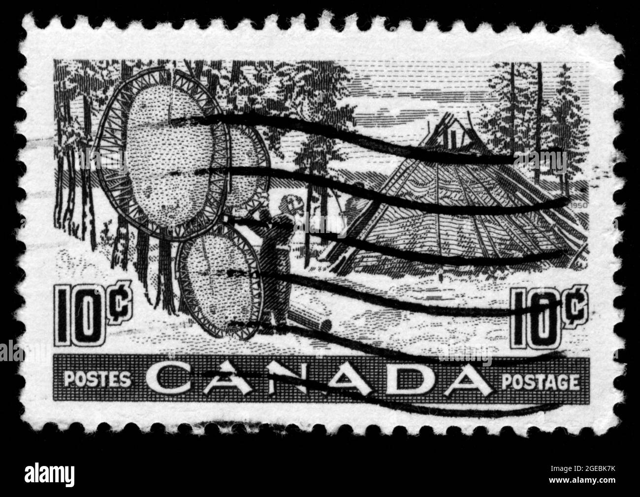 Stamp print in Canada Stock Photo Alamy